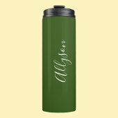 Bouteilles Isothermes Personnaliser le nom White Script Vertical ForestG