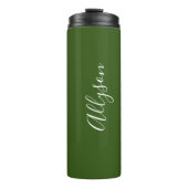 Bouteilles Isothermes Personnaliser le nom White Script Vertical ForestG (Devant)
