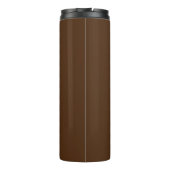 Bouteilles Isothermes Personnaliser Nom Script Or Vertical, Chocolat (Dos)