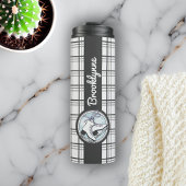 Bouteilles Isothermes Personnalized Nom Moderne Tartan Ice Skating