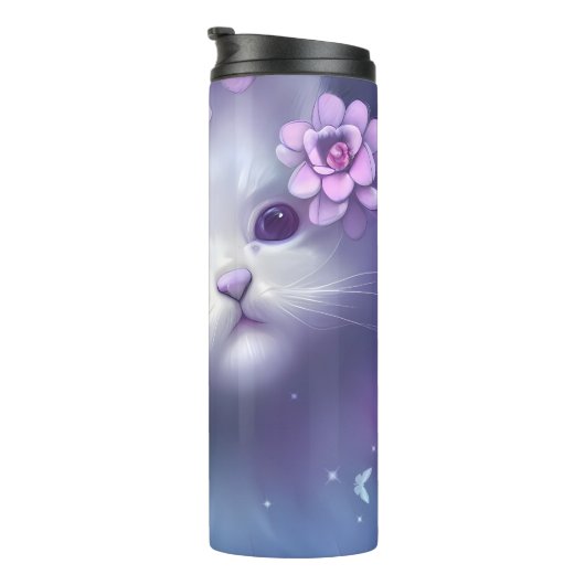 Bouteilles Isothermes Petit chaton mignon (Tourné sur la droite)