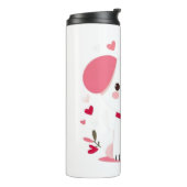 Bouteilles Isothermes Petit chiot de la Saint-Valentin (Tourné sur la gauche)