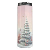 Bouteilles Isothermes Petit chiot de Noël en chapeau santa (Dos)