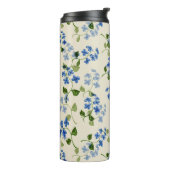 Bouteilles Isothermes Petit flo bleu clair sans couleur (Tourné sur la gauche)