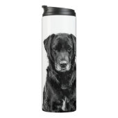 Bouteilles Isothermes Petit Labrador Chien noir Chien Chien Chien Chien  (Tourné sur la droite)