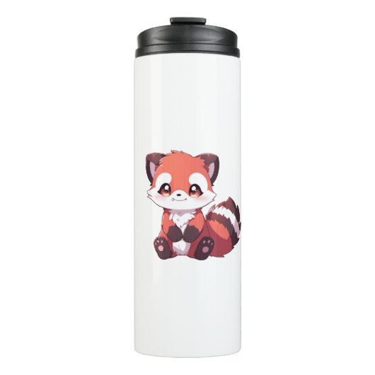 Bouteilles Isothermes petit panda roux mignon (Devant)