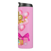 Bouteilles Isothermes Petite fille en rose (Tourné sur la droite)