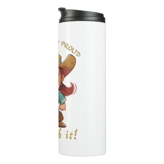 Bouteilles Isothermes Petite Fille Têtu Devoir Avec Elle Mignonne Adorab (Tourné sur la droite)