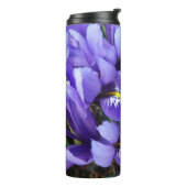 Bouteilles Isothermes Petits iris bleus Floral de printemps (Tourné sur la gauche)