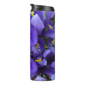 Bouteilles Isothermes Petits iris bleus Floral de printemps (Tourné sur la droite)