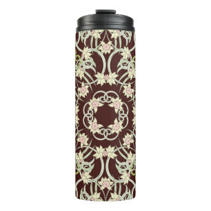 Bouteilles Isothermes Petits narcisses, carré Art nouveau.