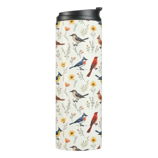 Bouteilles Isothermes Petits oiseaux colorés (Tourné sur la gauche)