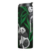 Bouteilles Isothermes Petits panda sur vert foncé (Tourné sur la gauche)