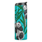 Bouteilles Isothermes Petits panda turquoise (Tourné sur la gauche)