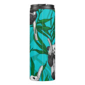 Bouteilles Isothermes Petits panda turquoise (Dos)