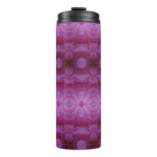 Bouteilles Isothermes Pétunia rose Ikat 3 (Devant)