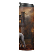 Bouteilles Isothermes Peur Halloween caniche (Tourné sur la droite)