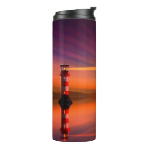 Bouteilles Isothermes Phare au coucher du soleil