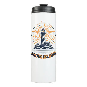 Bouteilles Isothermes Phare de Bodie Island, Caroline du Nord, Lever du