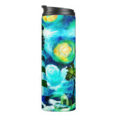 Bouteilles Isothermes Phare Tropical & Palm Trees Impressionniste (Tourné sur la droite)