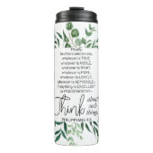 Bouteilles Isothermes Philippiens 4:8 Quoi qu'il en soit Noble Eucalyptu (Devant)