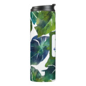 Bouteilles Isothermes Philodendron vert Feuille Foliage Botanique (Tourné sur la gauche)