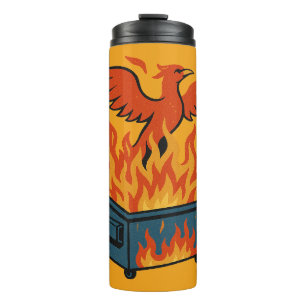 Bouteilles Isothermes Phoenix se levant du feu de la benne