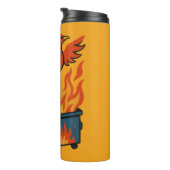 Bouteilles Isothermes Phoenix se levant du feu de la benne (Tourné sur la droite)