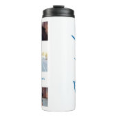 Bouteilles Isothermes Photo bleu script graduation moderne élégant (Devant)