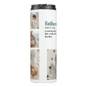 Bouteilles Isothermes Photo Collage moderne Happy Fête des pères Cadeau (Dos)