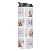 Bouteilles Isothermes Photo Collage moderne Joyeux jour des mères violet (Tourné sur la droite)