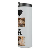 Bouteilles Isothermes Photo Collage - Papa avec coeur | Fête des pères- (Tourné sur la droite)