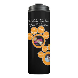 Bouteilles Isothermes Photo de chat avec empreinte de patte humoristique