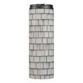 Bouteilles Isothermes Photo de clôture de bardeaux de toit gris (Dos)