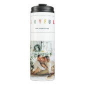 Bouteilles Isothermes Photo de Noël simple et moderne | Joyeuses vacance (Devant)