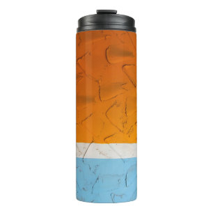 Bouteilles Isothermes Photo d'oeuvres d'art orange, blanc et bleu