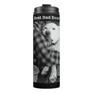 Bouteilles Isothermes Photo en noir et blanc de chien en train de frappe