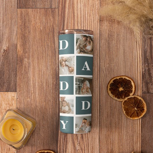 Bouteilles Isothermes Photo et cadeaux de papa vert et de collage modern