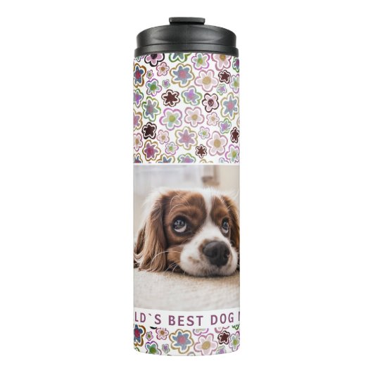 Bouteilles Isothermes Photo Motif du meilleur chien du monde (Devant)