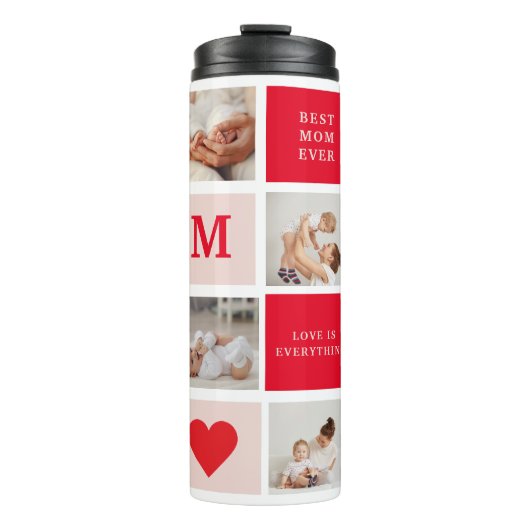 Bouteilles Isothermes Photo Rouge et rose Meilleure mère Ever Venin (Devant)
