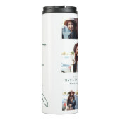 Bouteilles Isothermes Photo saute verte script de graduation moderne élé (Dos)