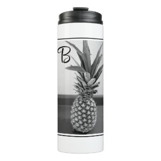 Bouteilles Isothermes Photo simple d'un ananas avec une initiale unique