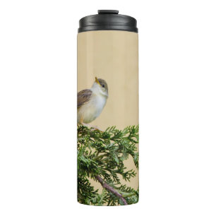 Bouteilles Isothermes Photographie charmante d'un oiseau moineau