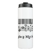 Bouteilles Isothermes Piano Musique Design Tumbler Thermique (Devant)