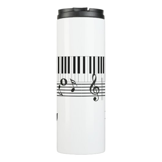 Bouteilles Isothermes Piano Musique Design Tumbler Thermique (Dos)