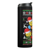 Bouteilles Isothermes Pickleball Arbre de Noël Douille moche Père Noël P (Tourné sur la gauche)