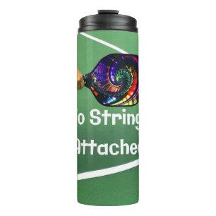 Bouteilles Isothermes Pickleball Drôle Sans Attaches