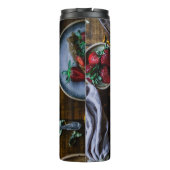 BOUTEILLES ISOTHERMES PIÈCE DE GÂTEAU SERVIE SUR PLAQUE CÉRAMIQUE ROUND  (Dos)