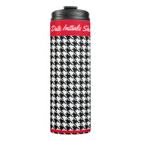 Pied de fond noir et blanc personnalisé 12oz