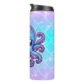 Bouteilles Isothermes Pieuvre bleue mignonne (Tourné sur la droite)